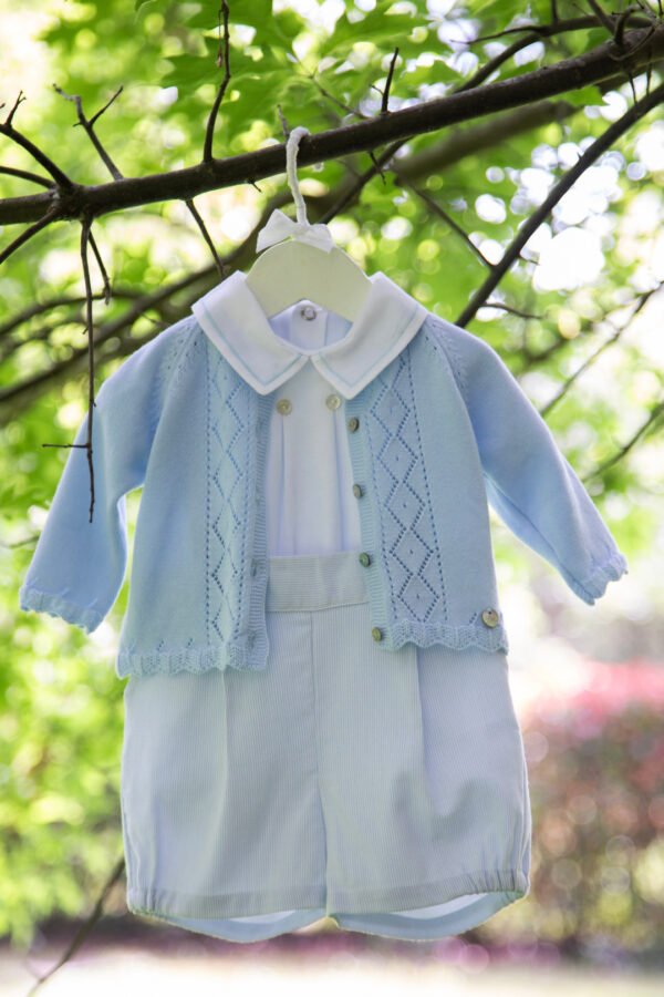Newborn Short Azul Bebe