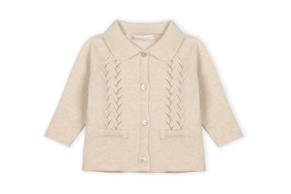 Baby Boys Cardigan Bege Mescla