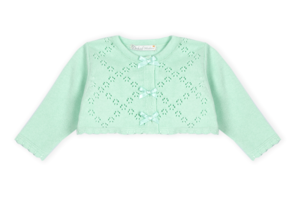 Newborn short Cardigan Verde Agua